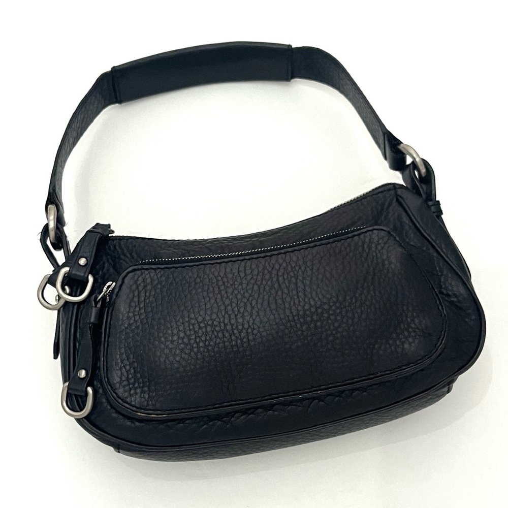Cole Haan Pebble Leather Saddle Bag Purse